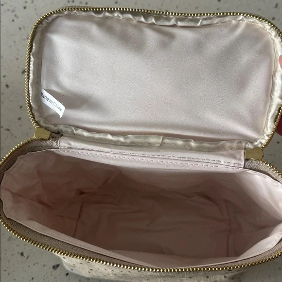 Kate Spade Out To Lunch Tote Bag Polka Dots Beige Black Insulated Picnic Cooler - Picture 9 of 12